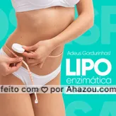 Você conhece a lipo enzimática? Com esse procedimento, as gordurinhas que te incomodam vão embora! Entre em contato e saiba mais! (xx) xxxxx-xxxx #AhazouBeauty #esteticacorporal  #estetica  #esteticista  #esteticaavancada  #saúde  #beleza #lipoenzimática #gorduralocalizada