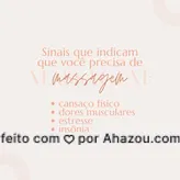 A massagem é uma grande aliada para eliminar e evitar esses sintomas. Agende já a sua sessão. #massagem #massoterapia #bemestar #ahazousaude #massoterapeuta #saude