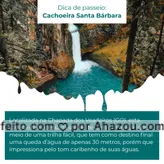 frases e posts para perfeita: Essa cachoeira é perfeita para quem quer curtir a natureza e tirar fotos incríveis para guardar de recordação! #cachoeira #turismo #AhazouTravel #viajar #viagempelobrasil #viagem #dica #AhazouTravel 