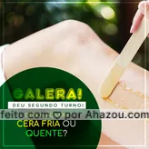  Galera! Deu segundo turno! Depilação com cera fria ou quente? #eleições