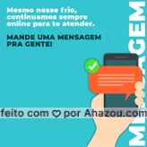 Queremos te conhecer, pode mandar uma mensagem!?? #mensagem #frio #inverno #ahazou 