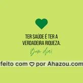 Invista em você, monitore a sua saúde e cuide de você. Você merece mais! 💚
#AhazouSaude #bemestar  #cuidese  #qualidadedevida  #saude  #viverbem 