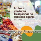 Nesta tarde, faremos o possível suas prateleiras ficarem coloridas, com muitos legumes e frutas da sua preferência. #ahazoutaste #alimentacaosaudavel #mercearia #hortifruti #organic #qualidade #vidasaudavel
