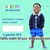 ?? Aproveite o desconto para comprar aquela roupa que você estava namorando na loja há dias. ? #modakids #AhazouKids #fashion #modainfantil #instakids #instababy