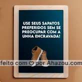 frases e posts para Azul eléctrico: Marque consultas regulares no podologista para tratamentos preventivos e alívio dos sintomas da unha encravada. #AhazouSaude #podologiacomamor  #podologia  #podolog  #saude 