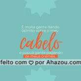 Se cada um que dá opinião sobre o seu cabelo, te desse um creme, quantos cremes você teria? 🤔🤣🤣
#AhazouBeauty #cabeleireiro  #cabelo  #cabeloperfeito  #hair  #hairstyle  #hairstylist  #hidratacao   #salaodebeleza 