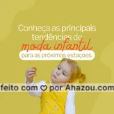 🧒👧 Vai renovar o guarda-roupa dos seus filhos? 

Então ARRASTA PARA O LADO e confira as tendências. 👉

#ModaInfantil #AhazouFashion #Moda #Crianças #RoupasInfantis #ModaKids #Menino #Menina #Tendências #NovidadesModa #Novidades
