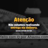 No momento não estamos trabalhando com entrega via delivery, cada pedido deve ser retirado pessoalmente em loja. Contamos com a sua colaboração! 🧁😋 #ahazoutaste #bolo #bolocaseiro #confeitaria #doces #kitfesta #salgados 
