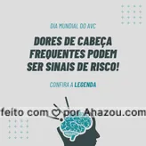 Sempre que sentimos dores de cabeça, logo pensamos em tomar um remédio para fazer passar. Mas cuidado, as dores que sentimos, normalmente são sinais do nosso corpo nos alertando que algo não está certo. Caso esteja sentindo dores de cabeça fortes e com frequência, é bom que busque orientação médica o quanto antes para verificar o que está errado. 
29 de outubro - dia mundial do AVC
#AhazouSaude #qualidadedevida  #saude  #viverbem  #bemestar  #cuidese 