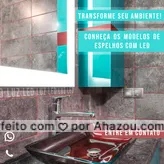 Além de elegante, seu ambiente vai ficar mais aconchegante e iluminado. Entre em contato e faça o seu orçamento #espelho #epelhoLED #AhazouVidraçaria #orçamento #vidraçaria
