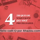 1 - O primer vem antes da base;
2 - Aplique máscara de cílios em zigue-zague;
3 - Prefira um pincel fofinho para passar o pó;
4 - Use pó translúcido em cima do batom hidratante para transformá-lo em matte.
#AhazouBeauty #mua  #makeup  #muabrazil  #maquiagem  #maquiadora  #makeoftheday 