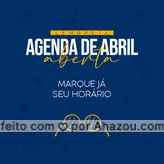 Nossa agenda de abril está disponível para você trocar de óculos! #AhazouÓticas #lentesdecontato  #oculos  #oculosdegrau  #oculosdesol  #otica  #oticas 