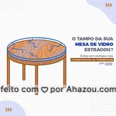 Problemas com o tampo da sua mesa de vidro? Entre em contato que consertamos ou fazemos a instalação de um novo para você. Qualquer duvida entre em contato para um orçamento ou para saber mais dos nossos serviços. #vidraçaria #instalaçãoeconserto #AhazouVidraçaria #tampodemesa #AhazouVidraçaria 