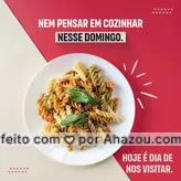Depois de uma semana cheia, nada melhor que aproveitar momentos especiais recheados de muita comida boa. Então aproveite esse domingo e venha nos visitar. #culinaria #foodie #foodlover #gastronomia #gastronomy #ahazoutaste #instafood #refeição #almoço #comida #sabor #qualidade #menu #domingo #domingou