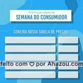 Nessa semana do consumidor, estamos com uma promoção especial para você tirar até aquela peça de roupa que estava mofando no fundo do seu guarda-roupa e trazer para nós darmos um trato. Confira nossa tabela de preços para essa semana e entre em contato pelo número (XX) XXXXX-XXXX para agendar um horário.  #lavanderia #SemanadoConsumidor 
