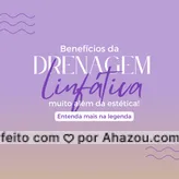 Além de modelar o corpo, a drenagem linfática oferece benefícios incríveis! A melhoria na circulação, a redução de celulite e o reforço do sistema imunológico são apenas alguns dos resultados notáveis. Descubra como essa técnica pode transformar sua saúde e beleza. 💖🌐 #DrenagemLinfática #CirculaçãoSaudável #BelezaeSaúde #AhazouBeauty #beleza  #estetica   #esteticaavançada  #esteticacorporal  #esteticista  #saúde 