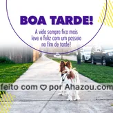 Que tal deixar seu pet mais feliz e gastar toda aquela energia acumulada com um passei no fim de tarde? Se você não tem tempo, nós podemos ajudar com essa tarefa! Entre em contato! #dogsitter #petsitting #dogtraining #dogwalk #AhazouPet #doglover #petsitter #dogdaycare #dogwalkerlife #frasesdeboatarde