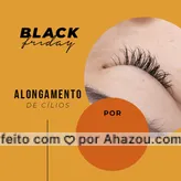 Alongamento de cílios com esse precinho só na nossa black friday! :) #blackfriday #ahazou #blackband #promoção #cílios
