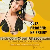 Nossos biquinis de crochê são feitos carinhosamente para você.
Lindos, confortáveis, se adaptam bem ao corpo e são únicos.
Diversos modelos para você escolher!
Venha conferir!
#AhazouFashion #beach  #fashion  #moda  #modapraia  #praia  #summer  #tendencia  #verao 