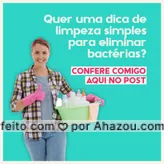 ✅ Essa dica é, principalmente, para quem quer limpar as superfícies sem usar produtos químicos fortes e que deixam cheiro nos locais onde servimos as refeições. ?? Dissolva um pouco de água oxigenada 10 volumes com água e passe nas superfícies usando um pano limpo.❗A água oxigenada é considerada um desinfetante natural, por sua propriedade de eliminar microorganismos. Essa dica é boa, também, para quem sofre com alergias e não tolera produtos de limpeza por causa do cheiro. ? Gostou?! Curte e marca aquela amiga que também adora uma dica de limpeza. #limpeza #desinfetantenatural #AhazouServiços #faxina #faxineira #diarista #dicas