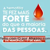 Não sinta vergonha de ser hemofílico. Mas orgulho, porque você aprendeu a ser mais forte por causa dela. #AhazouSaude #motivacional #saúde #bemestar #hemofilia