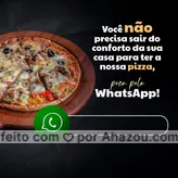 Entregamos bem rápido para você a nossa deliciosa pizza, experimente! #ahazoutaste #pizza  #pizzalife  #pizzalovers  #pizzaria 
