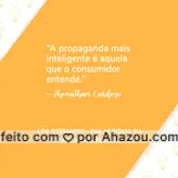 Quem aí já se deparou assistindo uma propaganda e ficou sem entender nada? Para que a propaganda atinja o seu objetivo de sucesso ela deve fazer sentido tanto para o público como para o produto ou serviço que está sendo oferecido. 
4 de dezembro - dia mundial da propaganda
#socialmedia #marketingdigital #mktdigital #AhazouMktDigital #marketing #redessociais #diadapropaganda #diamundialdapropagandaepublicidade  