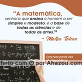 frases e posts para math: Hoje é o dia nacional da matemática, e nossa homenagem vai para os professores que ensinam essa ciência com maestria. #aulaparticular #educação #professorparticular #AhazouEdu #matemática #dianacionaldamatemática #professor #professordematemática #math