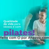 Venha fazer parte, entre em contato. #idosos #melhoridade #ahazousaude #pilates #workout #fitness 