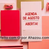  A agenda deste mês de Agosto está oficialmente aberta! Esperamos seu contato para agendar o melhor horário para você! 
#ahazou #agendaaberta #agosto #agenda #horario
