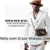 Apostar em uma sholder bag é ter a vantagem das mãos livres, para aproveitar o momento e estar muito estilosa. Venha garantir a sua! #AhazouFashion #sholderbag #acessorios #moda #estilo #lookdodia #tendencia