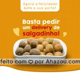 Como não ser feliz comendo salgadinho não é mesmo? Então não perca tempo peça já o seu delivery! #salgados #kitfesta#coxinha #bolinhadequijo #ahazoutaste #delivery #entrega #pedido #salgadinhos
