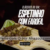 Você não pode dispensar esse espetinho suculento, hein? Então corre já pra cá e peça já o seu acompanhado de uma farofa super saborosa. 😋 #ahazoutaste #açougue  #bbq  #barbecue  #churrasco  #churrascoterapia  #meatlover 