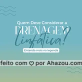 A drenagem linfática é para todos que buscam uma abordagem suave para o cuidado do corpo. Indicada para gestantes, pessoas com retenção de líquidos e aqueles que desejam melhorar a circulação, essa técnica é versátil e adaptável a diversas necessidades. Descubra se é ideal para você! 🤰💧 #DrenagemLinfática #BemEstarGeral #AdapteAoSeuCorpo #AhazouBeauty #beleza  #estetica   #esteticaavançada  #esteticacorporal  #esteticista  #saúde 