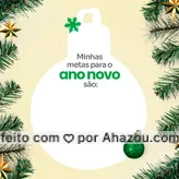 Um Ano Novo permite que novas possibilidades sejam possíveis, neste ano que se inicia minhas metas darão forças para que eu possa conquistá-las. Feliz Ano Novo. #ahznoel #metas #motivacional #anonovo #conquistas #ahazou