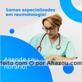 Aqui você encontra os melhores profissionais na área de reumatologia! Entre em contato 📞 (inserir número) e agende sua consulta! #viverbem #qualidadedevida #bemestar #AhazouSaude #cuidese #saude #reumatologia #reumatologista