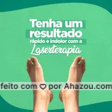 Frieira, Rachaduras, Onicomicose (Micose de Unha), Rachaduras, Unhas Encravadas, Pés diabéticos… ? Todos esses problemas que normalmente possuem um tratamento mais longo e, até mesmo doloroso, pode ser resolvido mais facilmente com o tratamento com a Laserterapia.? A nova tecnologia tem apresentado resultados em pouco tempo, o que é muito bom para a nossa corrida rotina do dia a dia. 
.
Quer agendar o seu horário? ? Entre em contato pelo: (inserir contato).

#AhazouSaude #SaudeeBemEstar #Podologia #Laserterapia 

