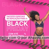 Aqui você encontra o pacote de depilação perfeito para você, que busca resultados duradouros e uma pele livre de pelos. Diga adeus às dores da depilação diária e aproveite a confiança que uma pele impecável proporciona. Garanta já o seu pacote com desconto através do número (inserir contato) ou por DM. 🖤  #AhazouBeauty #BlackFriday #Depilação #Promoção #Pacotes #Ofertas #Promo
