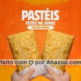 Já tá na hora de pedir o seu pastel. Consulte nosso cardápio. #ahazoutaste #foodlovers  #instafood  #pastelaria  #pastelrecheado  #amopastel  #pastel 