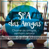 Que tal aproveitar um dia delicioso com as amigas? Venham se cuidar, fofocar e relaxar num SPA Day especial! #spaday #ahazou #estetica #spa #esteticacorporal