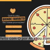 O que você julga um brinde essencial e imperdível na hora de comprar suas pizzas conosco? Conta aqui pra gente! 😋😉 #ahazoutaste #pizza  #pizzalife  #pizzalovers  #pizzaria 