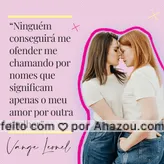 frases e posts para diadavisibilidadelesbica:  Dia 29 de agosto é Dia da Visibilidade Lésbica! Essa data foi criada em 1996, durante o 1° Seminário Nacional de Lésbicas (antigo Senale, hoje Senalesbi), para lembrar a existência da mulher lésbica, as violências sofridas por elas e as pautas que o movimento reivindica. Toda forma de amor é amor! #diadavisibilidadelesbica #ahazou 