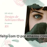 Quer ficar linda pagando bem pouco? Pegue o celular e agende um horário! #sobrancelhas #designdesobrancelhas #estetica #beleza #ahazou