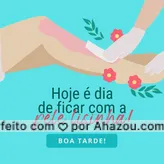 Uma ótima tarde para quem vai se livrar dos pelinhos indesejados! #boatarde #depilação #agendamento #AhazouBeauty #epilação  #depilaçãoalaser  #bemestar  #beleza 