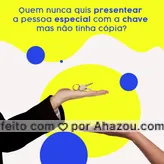 A gente pode resolver seu problema!🥰 
#AhazouServiços #carimbo  #chave  #chaveiro  #editaveisahz  #motivacional  #orçamento  #promoção  #serviço24horas  #serviços 