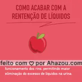 Dica do dia para quem sofre com retenção de líquido. #dicadodia #ahazou #retencaodeliquido #maça