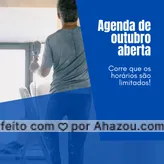 Agenda disputada por quem procura excelência no atendimento e garantia de satisfação 😏 Contrate você também! #AhazouServiços #residencia  #servico  #atendimento  #servicosparacasa  #servicos  #agendamento #agendaaberta