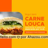 Estamos contando com a sua visita, venha saborear uma boa carne louca quentinha e preparada com muito amor. 🍖 #ahazoutaste #eat #foodlovers #ilovefood #instafood #carnelouca