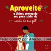 Que tal aproveitar o último sextou do ano para fazer aquele check up no seu amigo. Entre em contato e agende o seu horário ???. #cats #dogsofinstagram #petlovers #petsofinstagram #AhazouPet #ilovepets #petoftheday #dogs #AhazouPet 