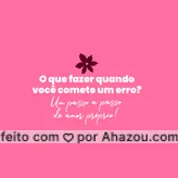 Depois de um erro, existem duas maneiras de lidar: reprimir ou ser honesto e dar o próximo passo. Tudo bem não fazer tudo certo sempre, o importante é aprender e usar esse conhecimento a seu favor. #AhazouSaude #mentalhealth #viverbem #headspace #saudemental #AhazouSaude #AhazouSaude #AhazouSaude 